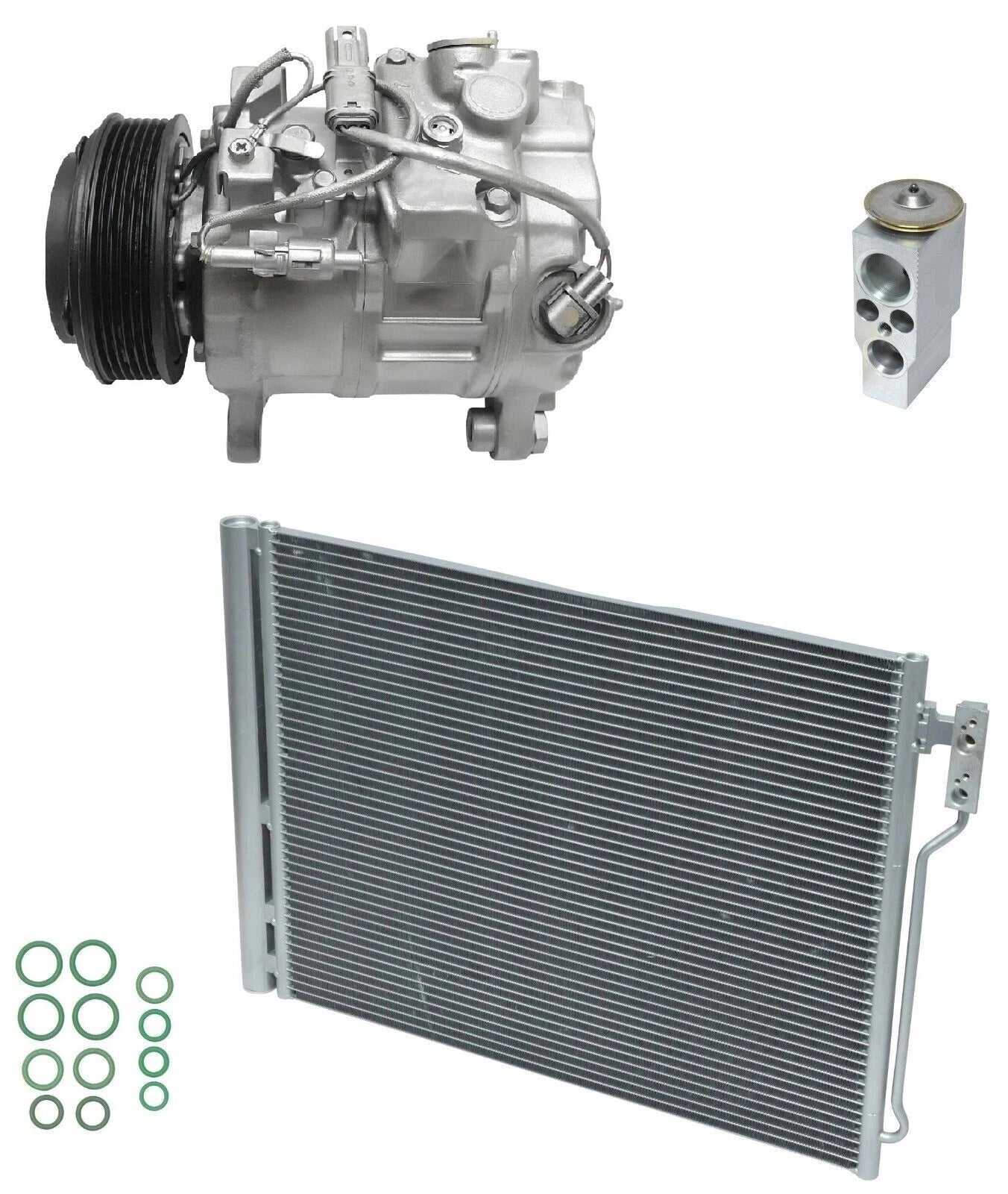 AC Compressor Kit With Condenser for BMW 528i xDrive 2.0L (2016–2018)