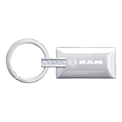 Jeweled Rectangular Keychain - Officially Licensed for Dodge RAM