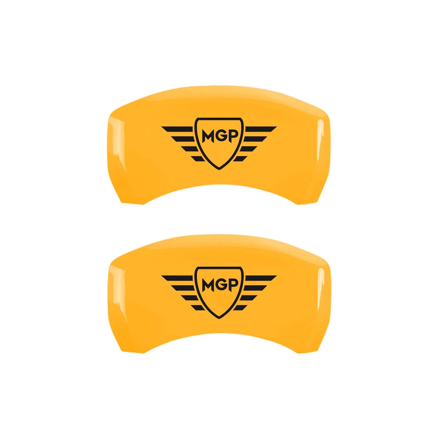 Caliper Covers Set of 4 Yellow w MGP Logo for 2018-2025 Chevy Equinox