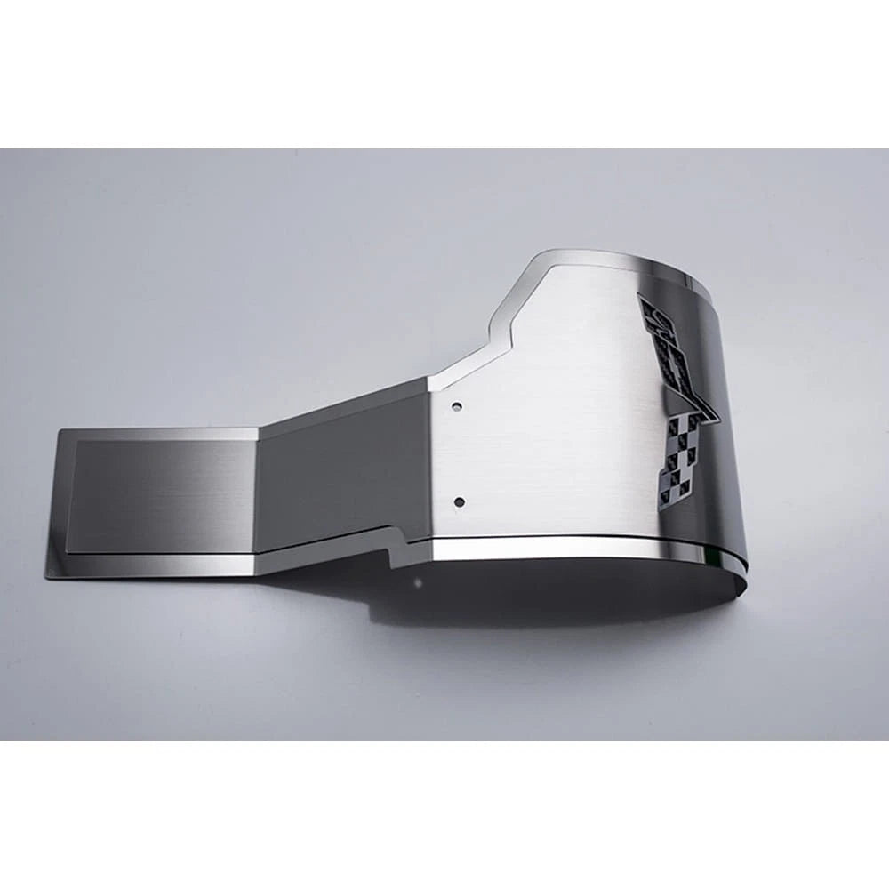 Alternator Cover Replacement with White Carbon Fiber Inlay for Corvette Z06 (2005–2013)