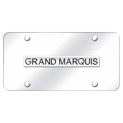 Chrome Name on Chrome Plate - Officially Licensed for Mercury Grand Marquis