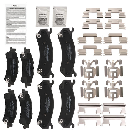 Front Rear Ceramic Brake Pads for Chevrolet Silverado 1500 (1999–2006/Astro 2003–2005)