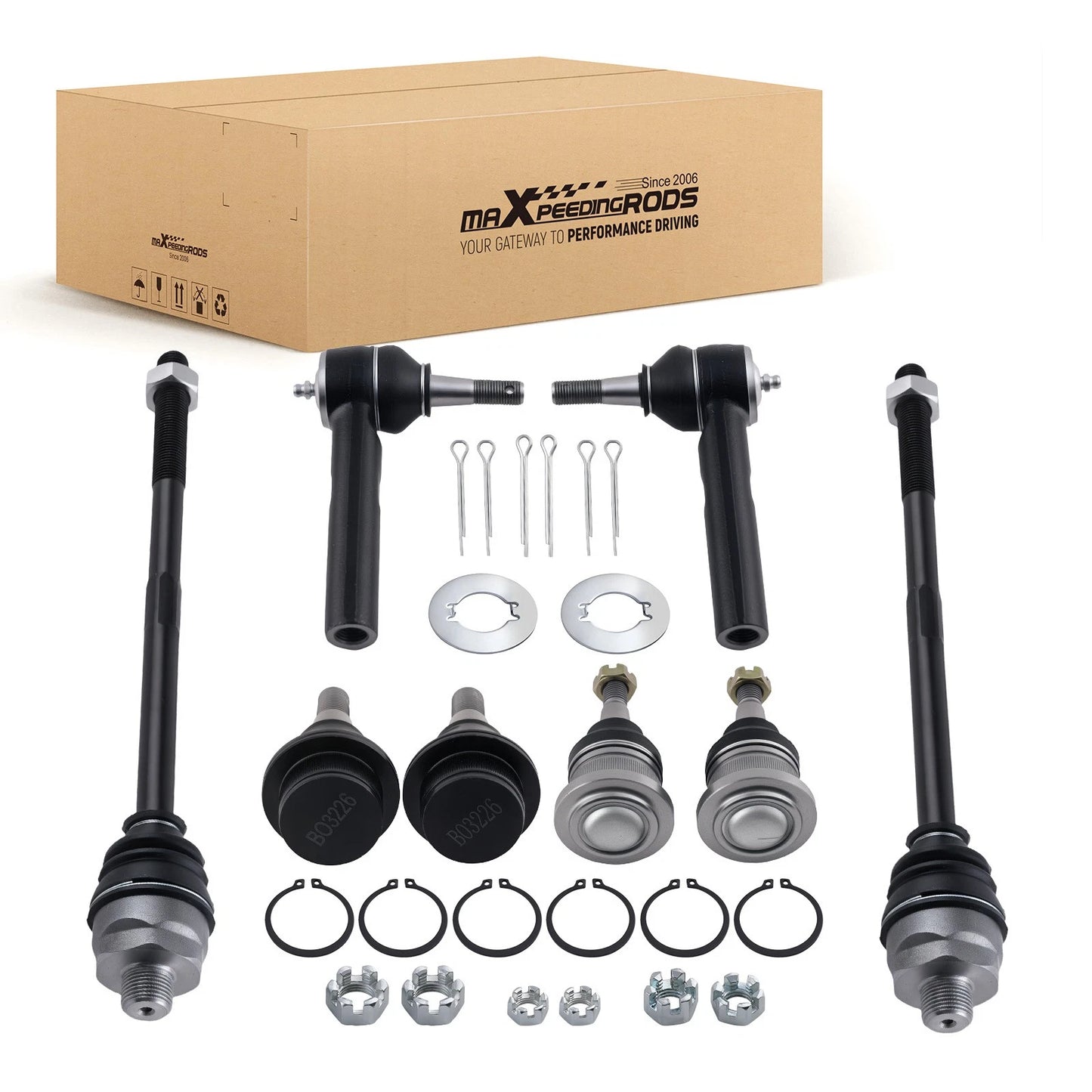 8-Piece Front Ball Joints & Tie Rod Kits for Chevy Suburban 1500 (2007–2014)