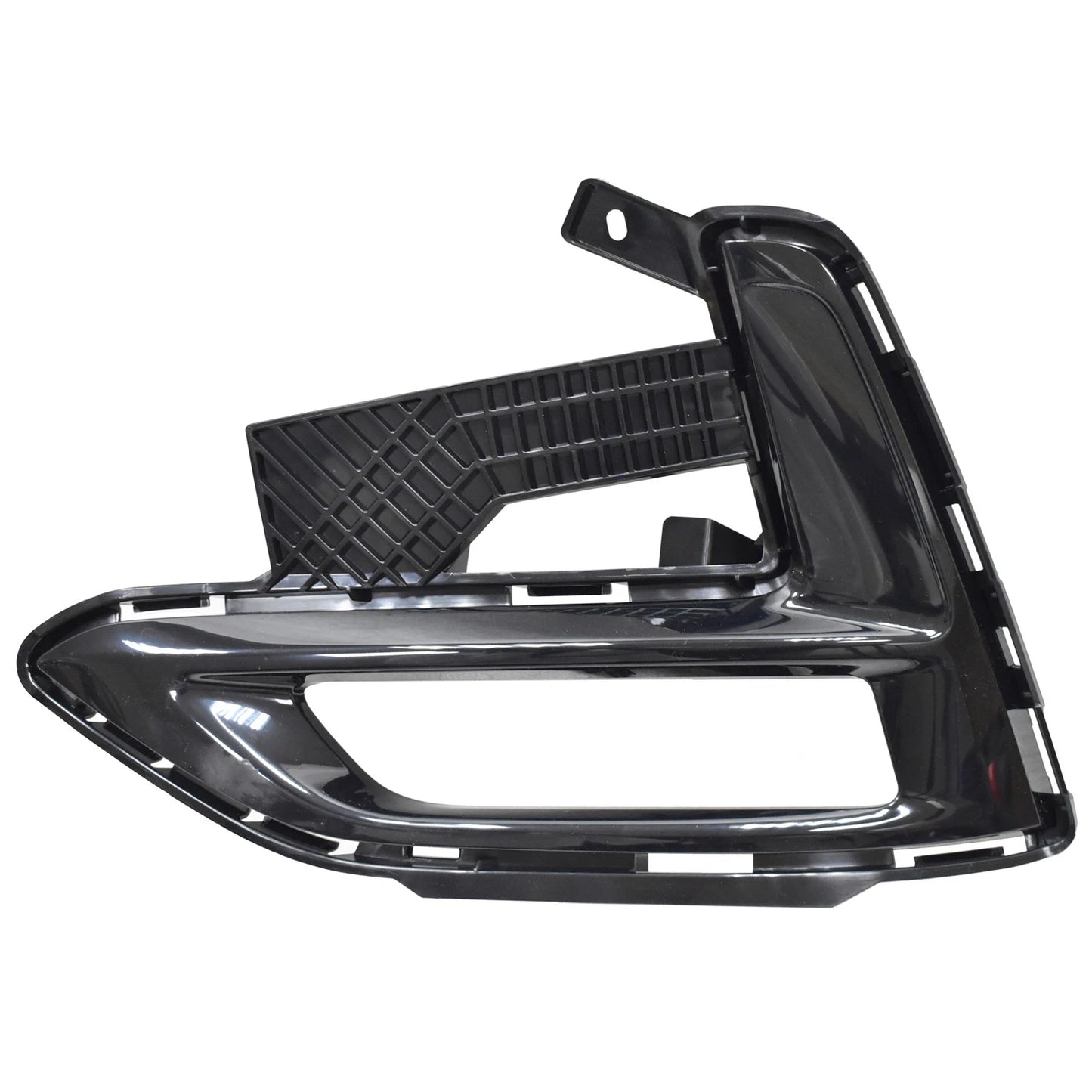 Replacement Black Gloss/Painted ABS Plastic Front Driver Side Fog Light Bezel