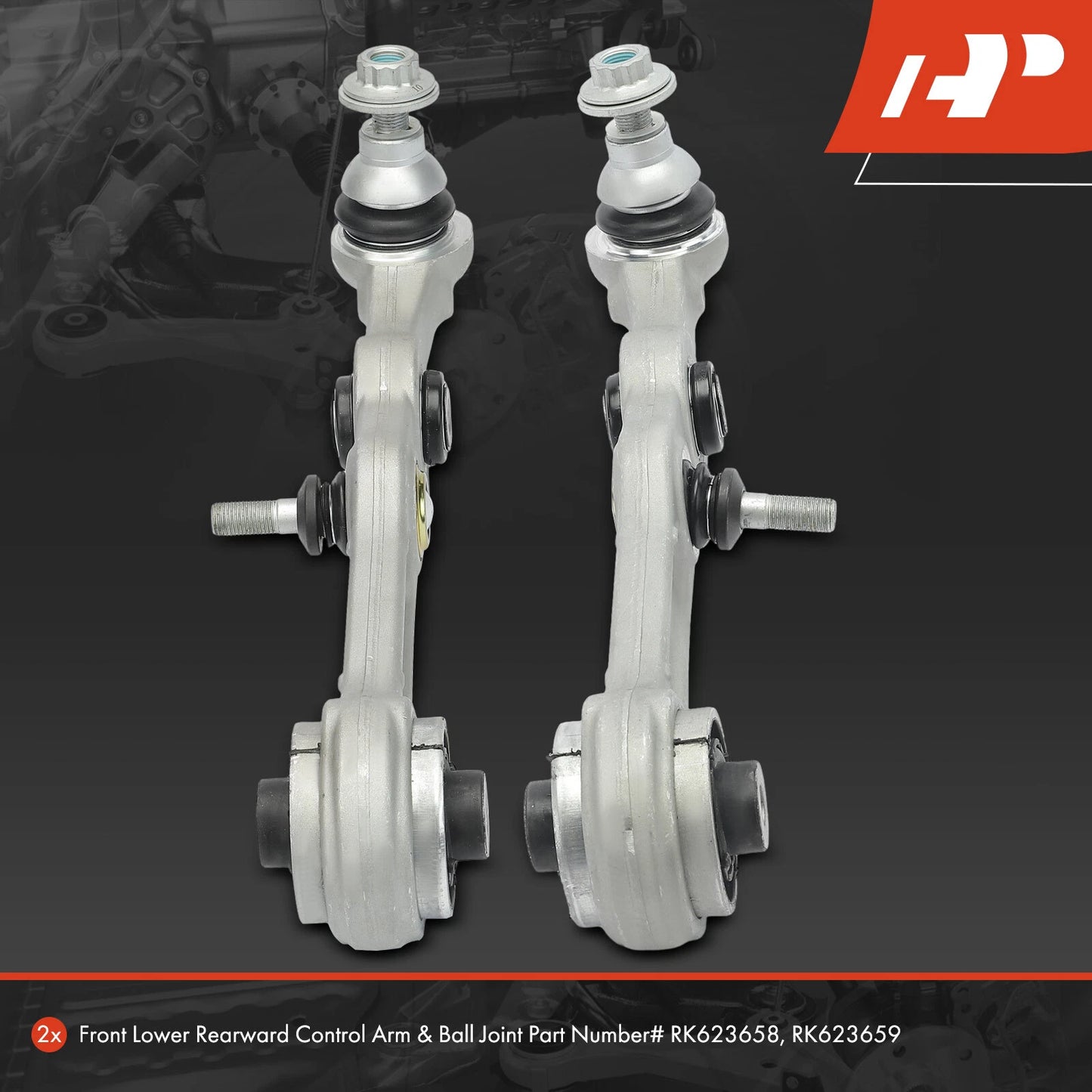 2X Front Lower Rearward Control Arm with Ball Joint for Mercedes-Benz