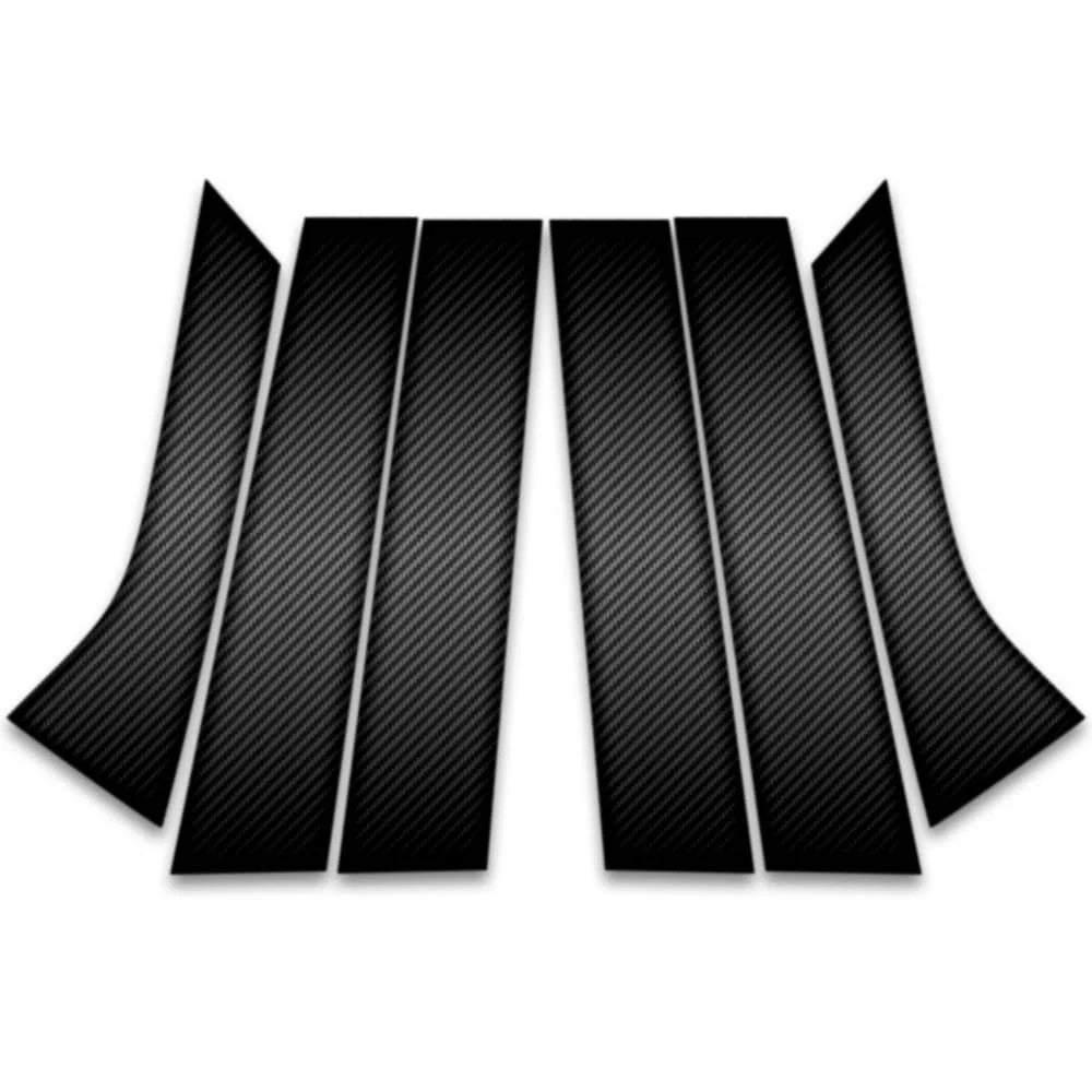 6pc Carbon Fiber Pillar Post Covers for 2015-2023 Lincoln MKC
