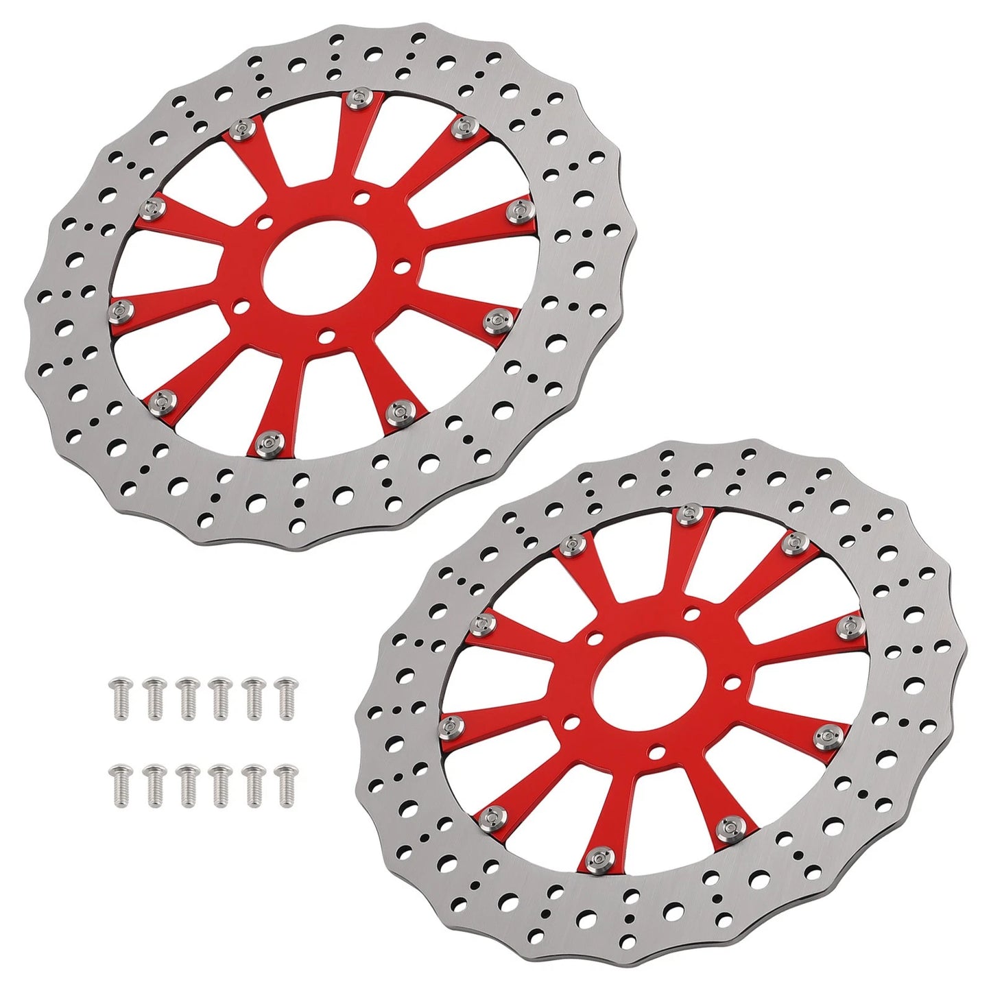 11.8" Front Brake Rotor Disc Pair for Harley Touring Trike Softail Dyna (2010–2024)