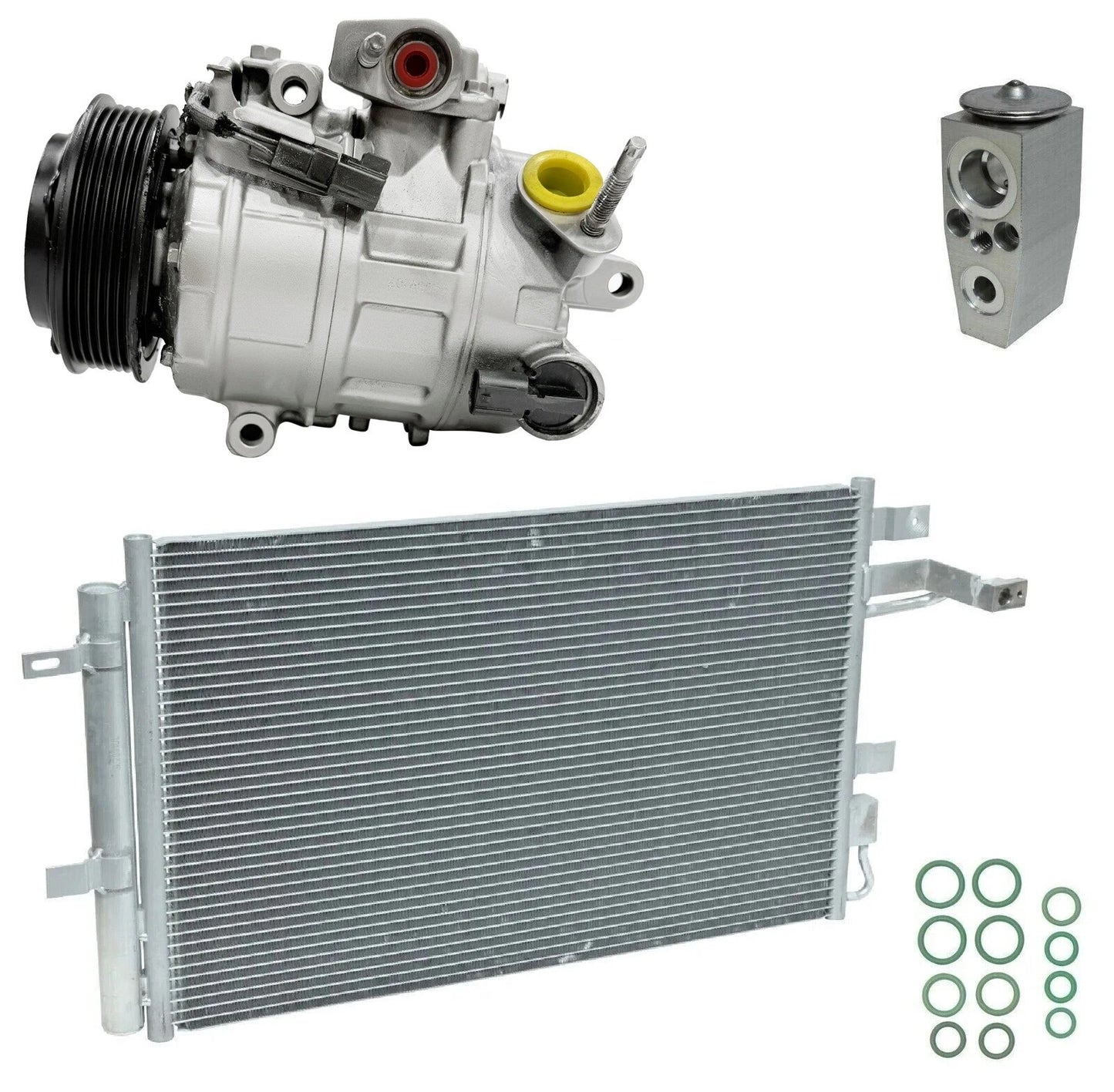A C Compressor Kit w Condenser Replacement for Police Interceptor (2018–2018)