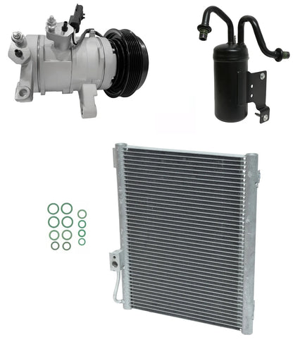 AC Compressor Kit with Condenser for Dodge Ram 1500 3.7L (2008–2008)