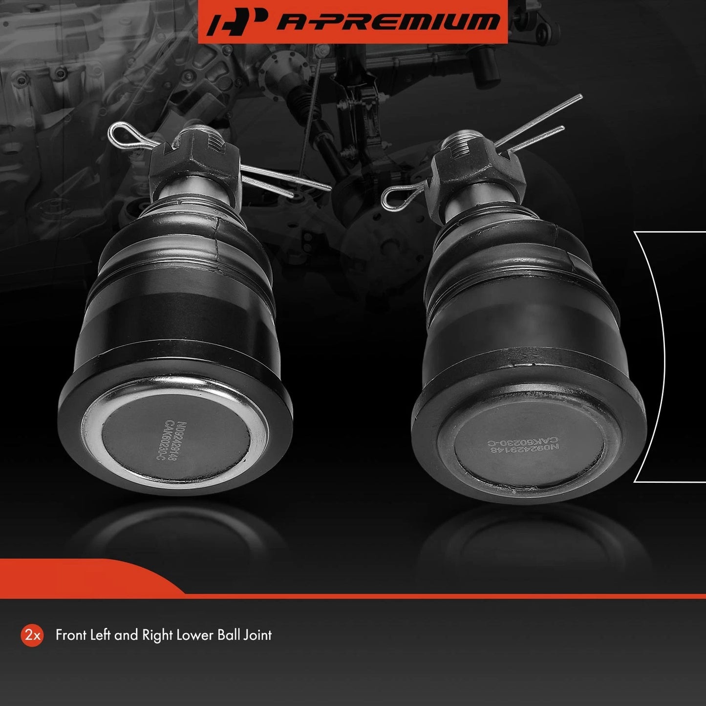 2X Front Lower Ball Joint for Chevrolet C10 (1960–1987)