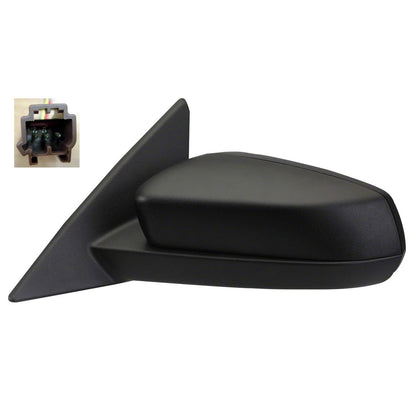 Replacement Driver Side Power Door Mirror w/Ready to Paint and Textured Covers