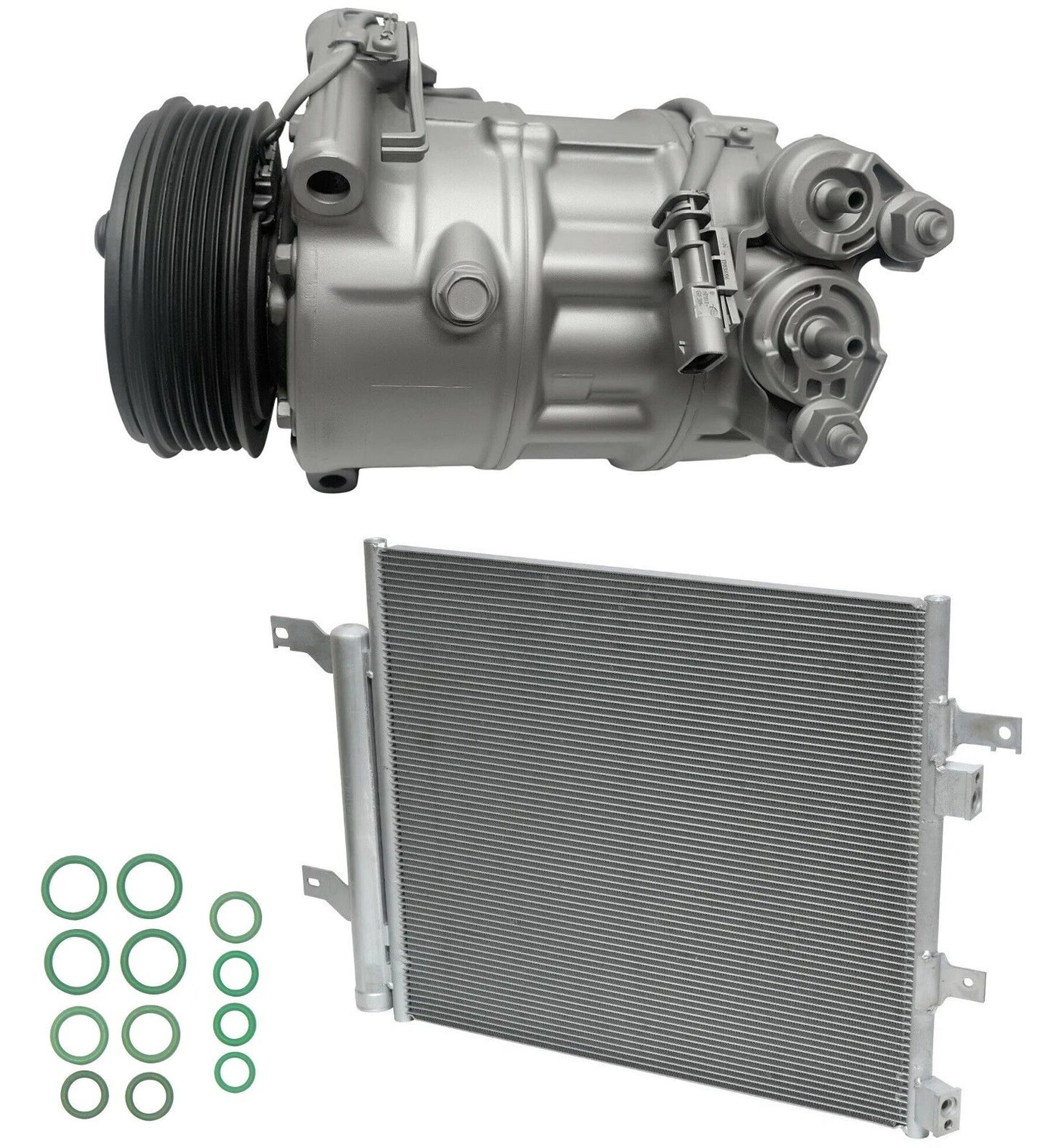 A/C Compressor Kit With Condenser Replacement for Jaguar XFR 5.0L (2014)