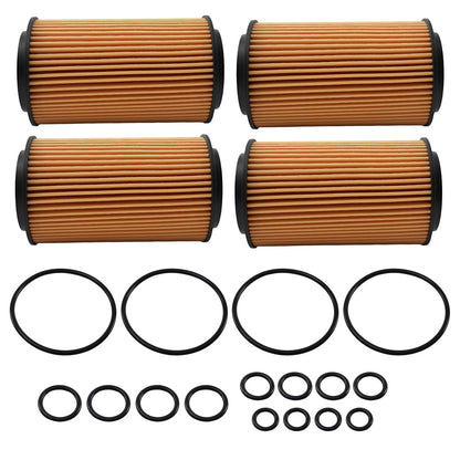 4PCS Oil Filters for Mercedes-Benz E-Class W212 W211 (2009–2018)