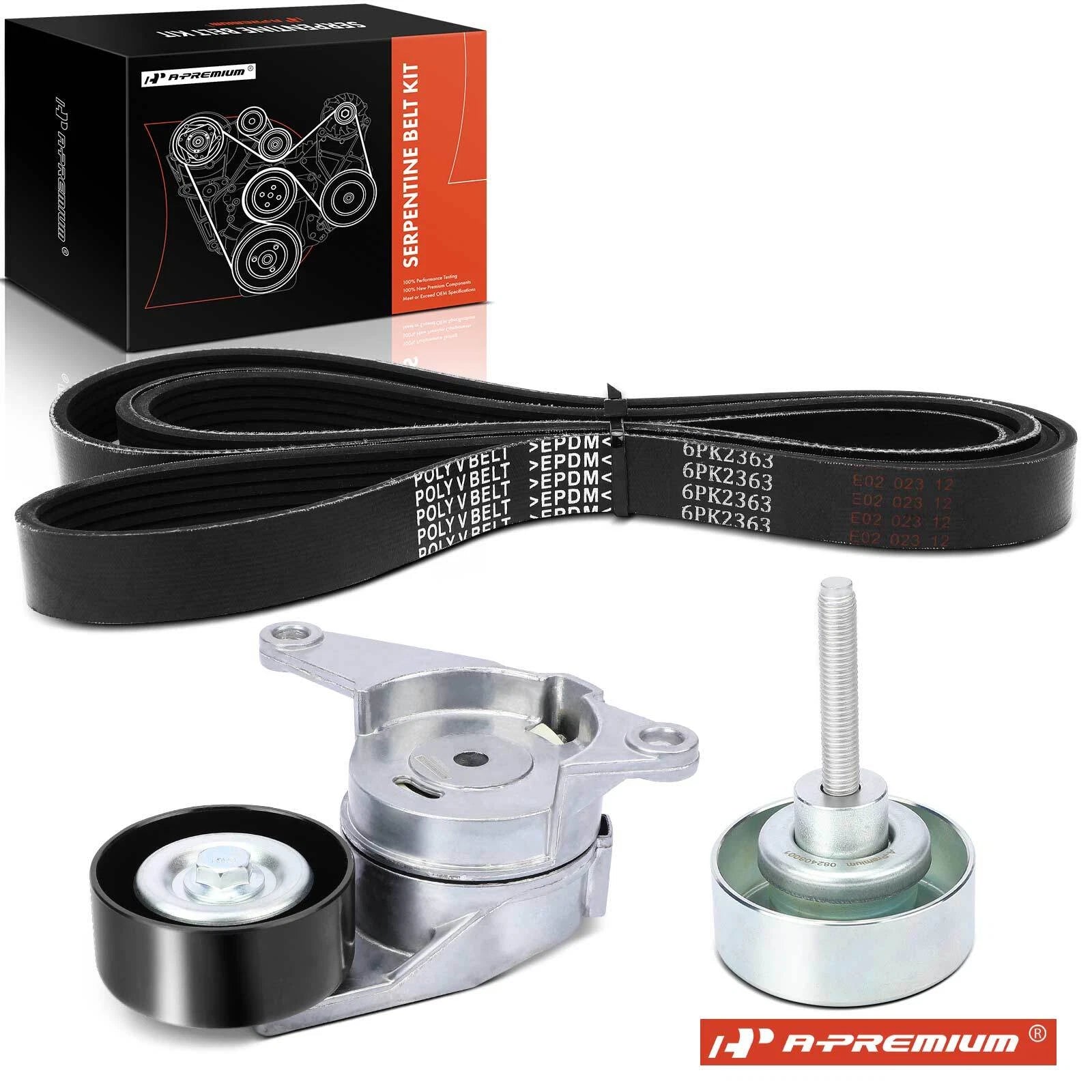 3X Serpentine Belt Drive Component Kit for Chevy Equinox (2008–2009)