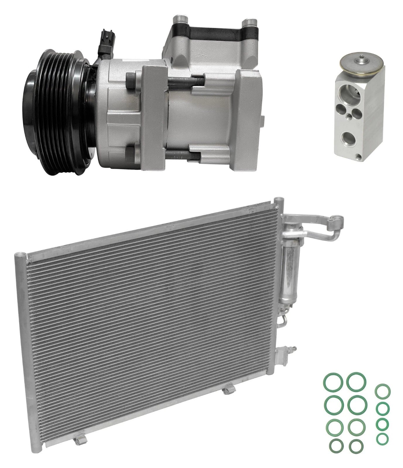 AC Compressor Kit with Condenser for Ford Fiesta 1.6L (2012–2012)