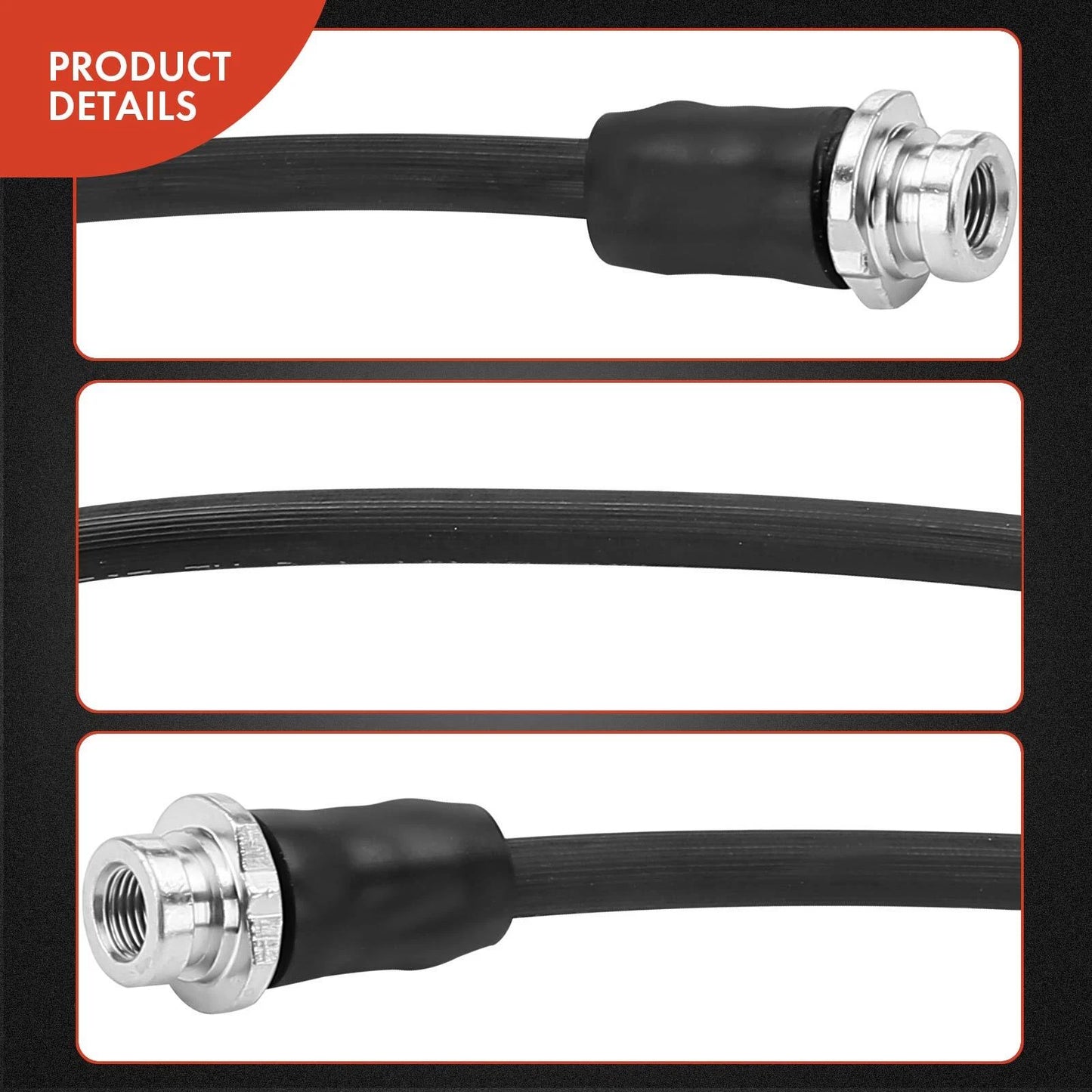 2X Rear Brake Hydraulic Hose for Nissan NV200 (2013–2020)