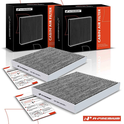 2X Activated Carbon Cabin Air Filter for Chevrolet Silverado 1500 HD (2001–2007)