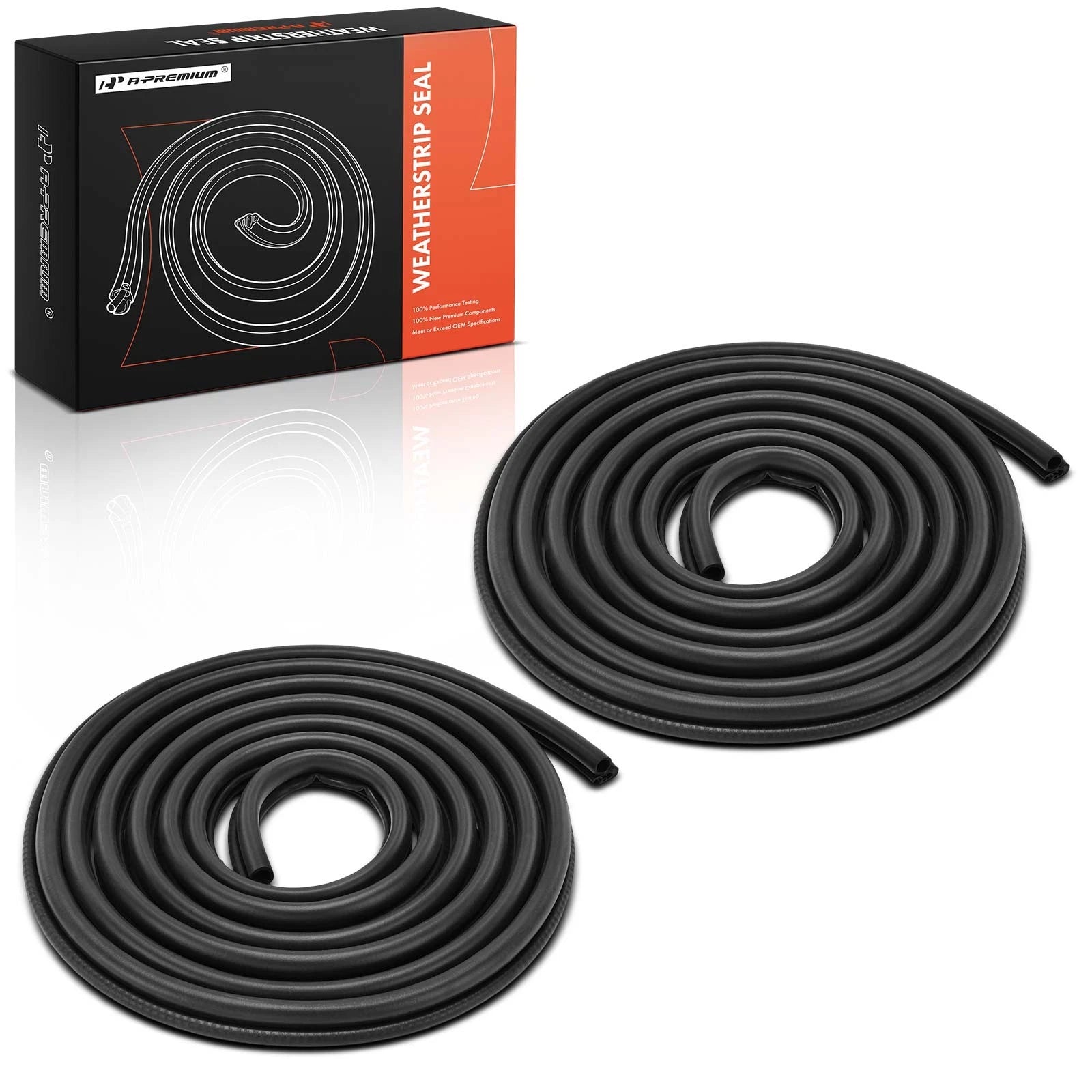 2X Front Door Weatherstrip Seal for Chevy Express 1500 2500 3500 (2003–2023)