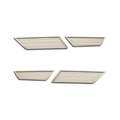 Backup Light Grilles Polished with Aluminum Mesh for 2014–2019 Chevy Corvette Z06 GS