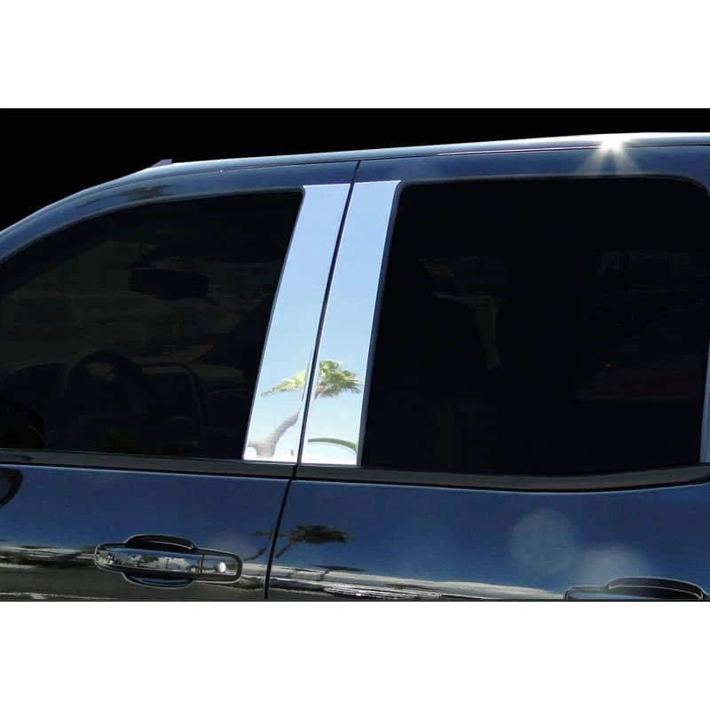 4pc Chrome Pillar Post Covers for 2014-2018 Chevy Silverado Regular Cab