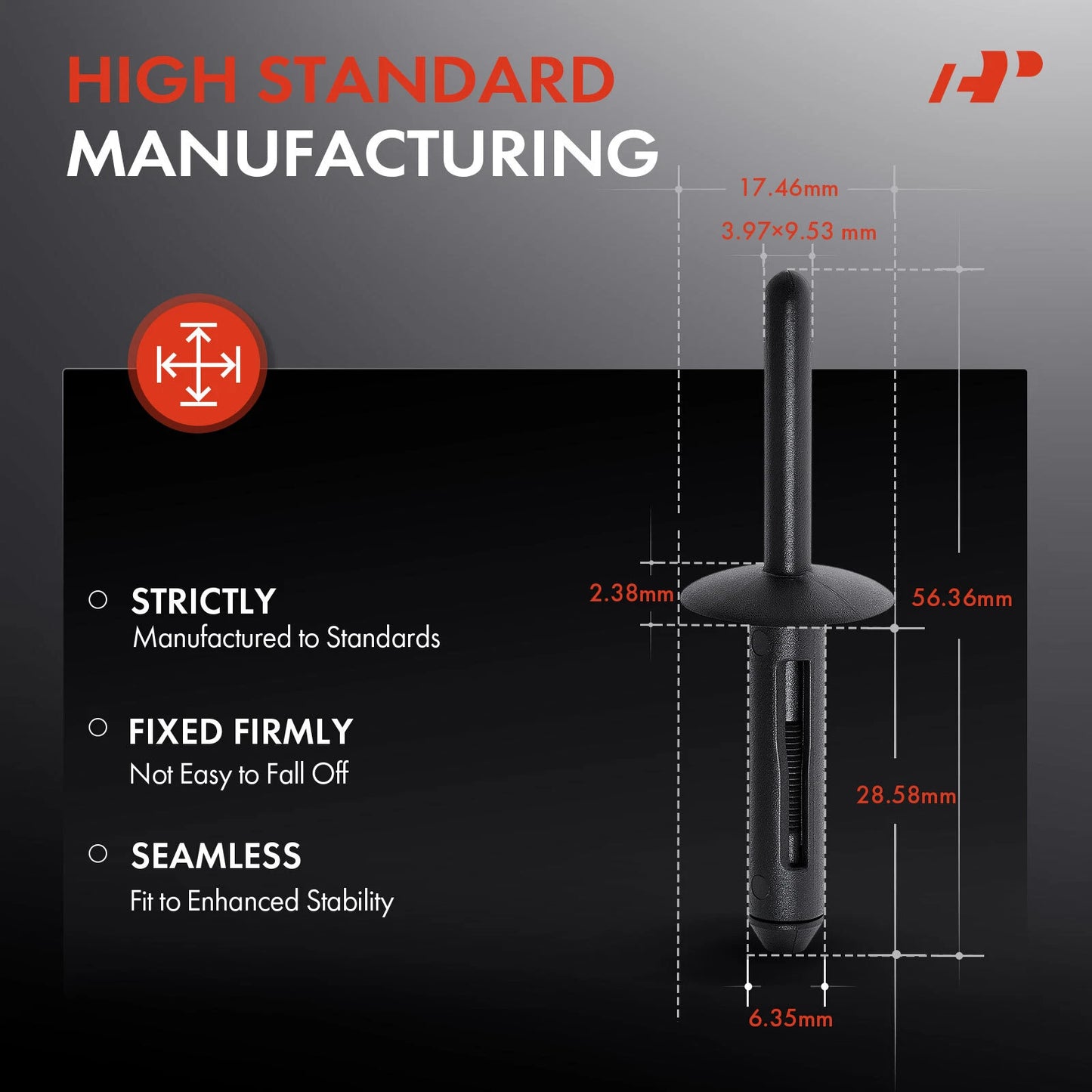 20x Nylon Blind Rivet Retainer Clips for Chevy Dodge Jeep