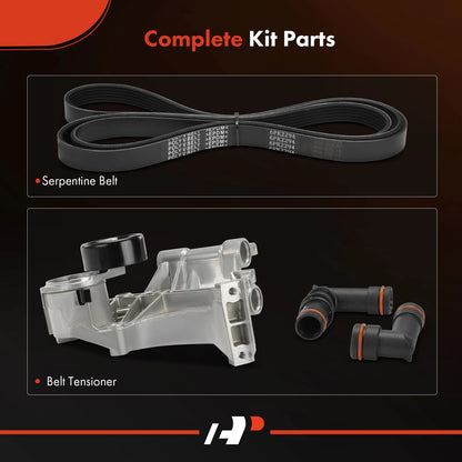 2X Serpentine Belt Drive Component Kit for Chevy Impala Monte Carlo (2000–2005)