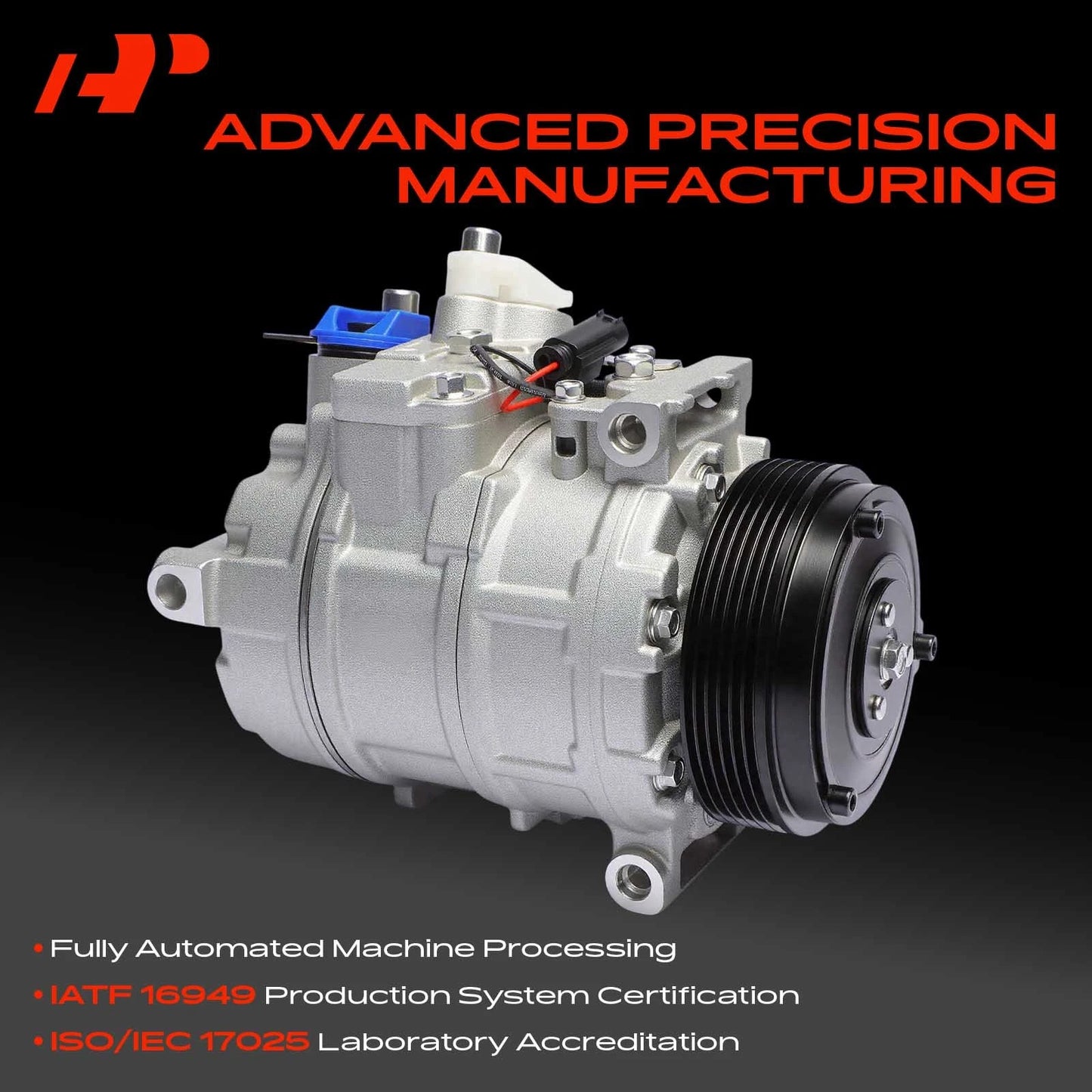 A/C Compressor with Clutch for Mercedes-Benz C-Class (2007–2015)