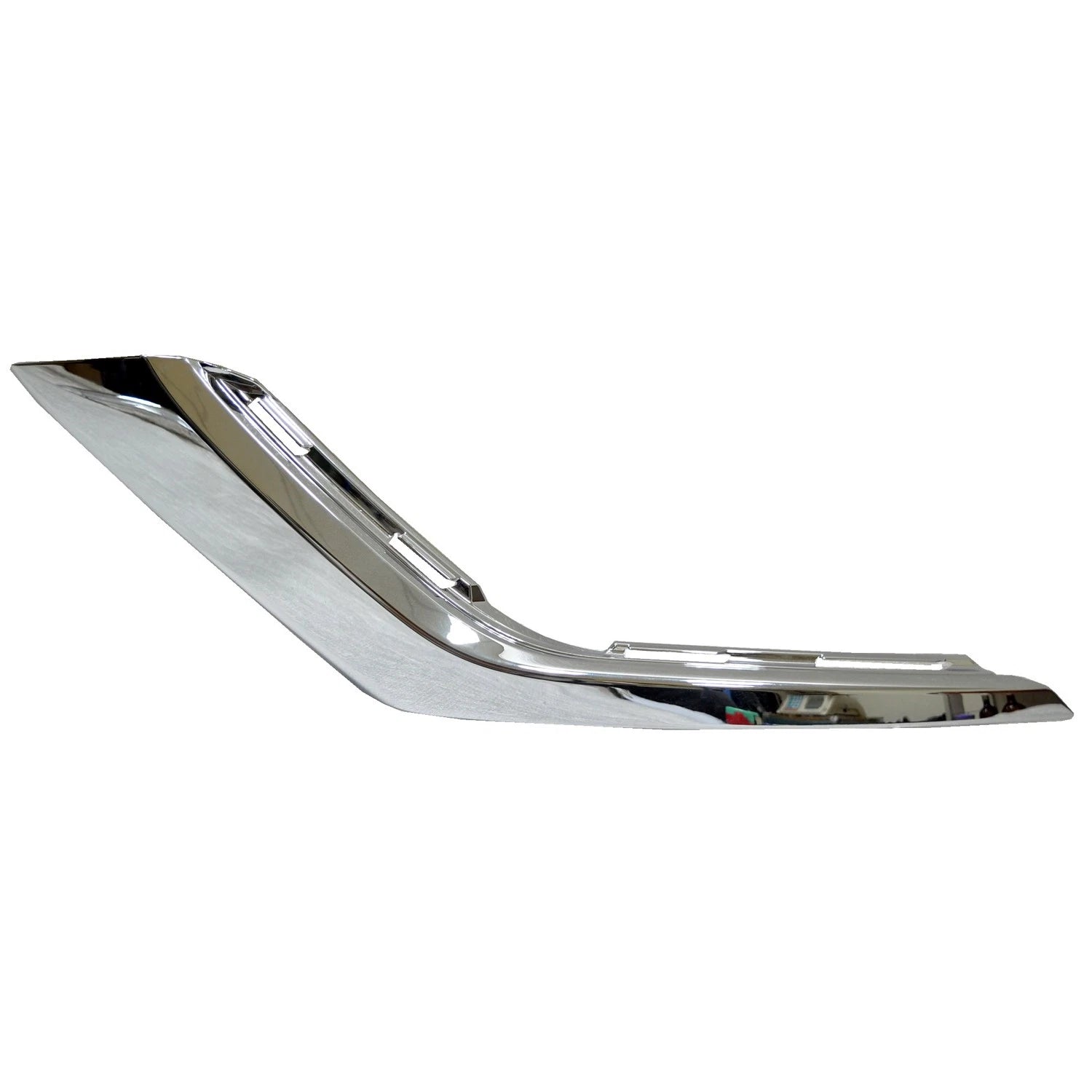 Replacement Chrome Plastic Front Driver Side Lower Bumper Cover Molding