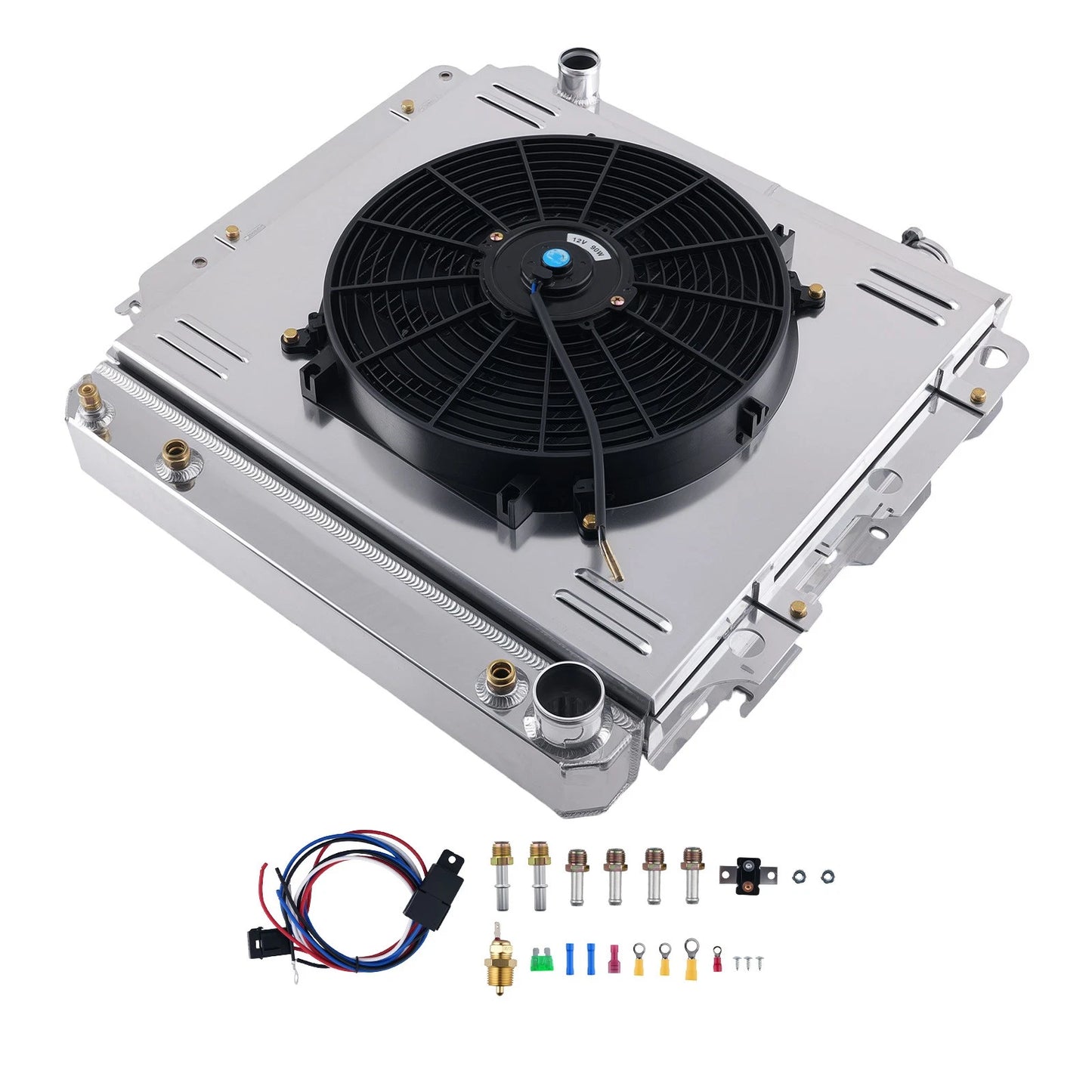 3 Row Aluminum Radiator Fan for Jeep Wrangler TJ YJ (1987–2006)