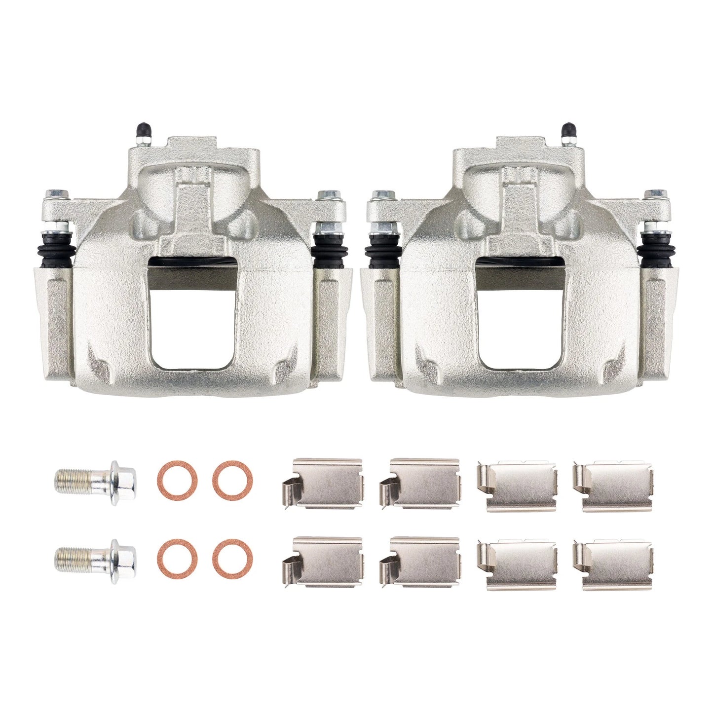 Front Brake Caliper with Bracket for Jeep Wrangler and Dodge Grand Caravan (Pair) (2008–2020)