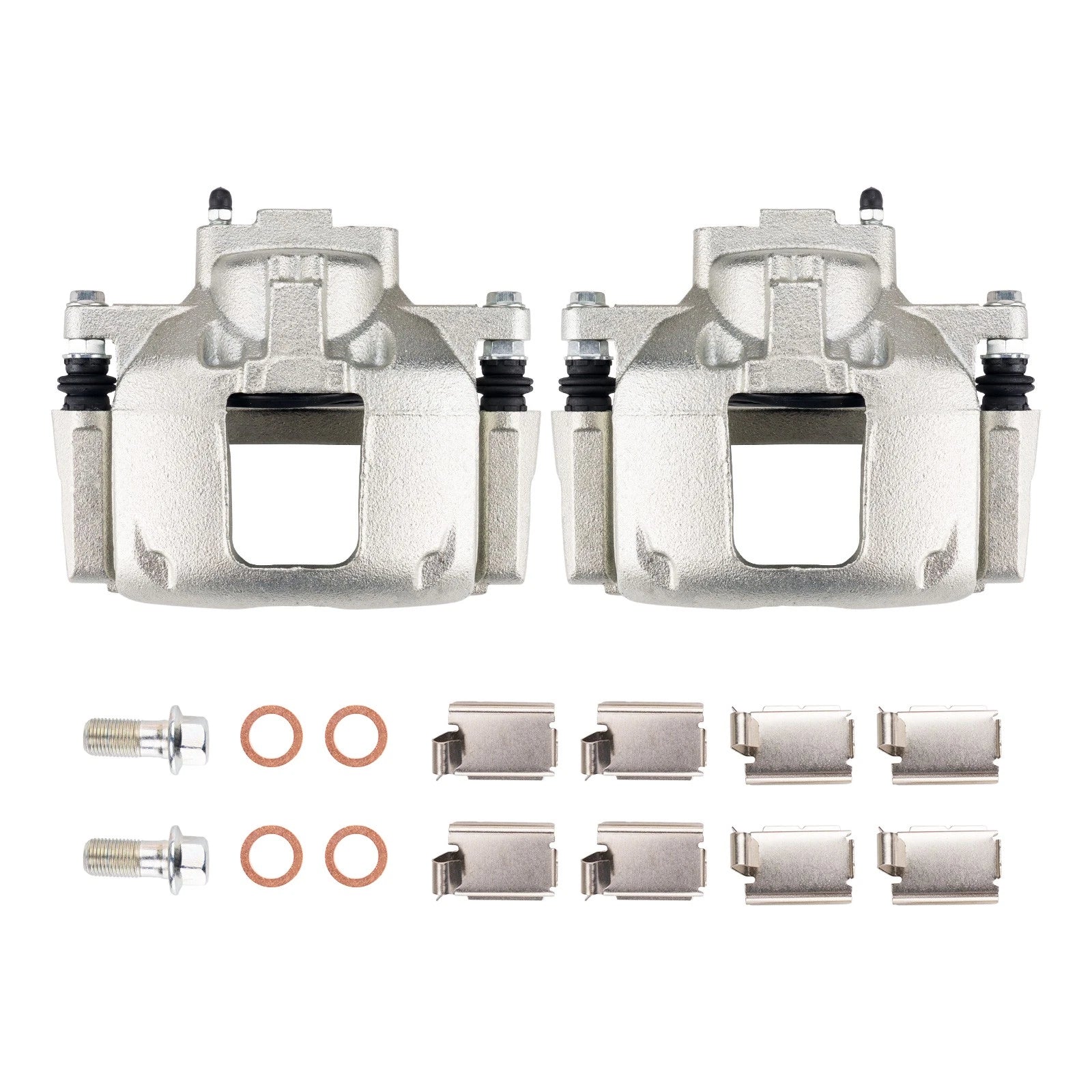 Front Brake Caliper with Bracket for Jeep Wrangler and Dodge Grand Caravan (Pair) (2008–2020)