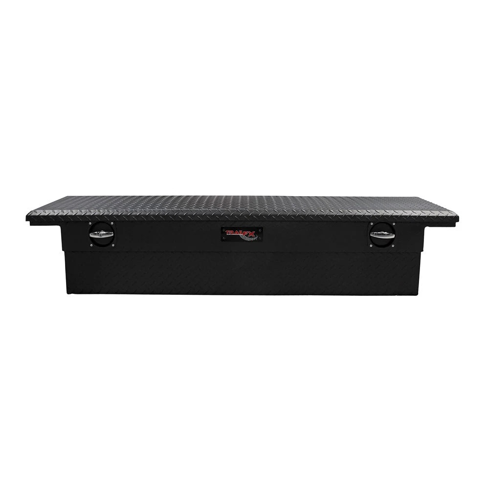 Diamond Tread Black Matte LP Crossover Truck Tool Box [69x13.5x19.25in w/Rail]