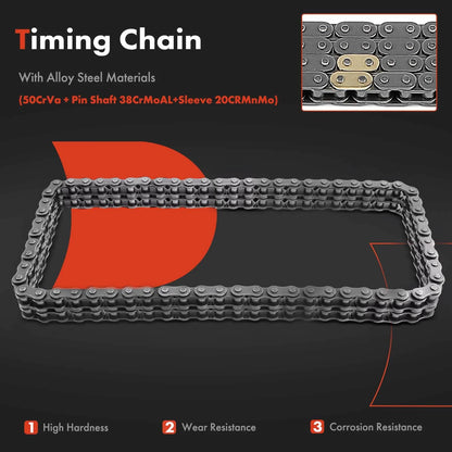3X Timing Chain Kit for Chevy Malibu, Impala, Camaro (1965–1976)