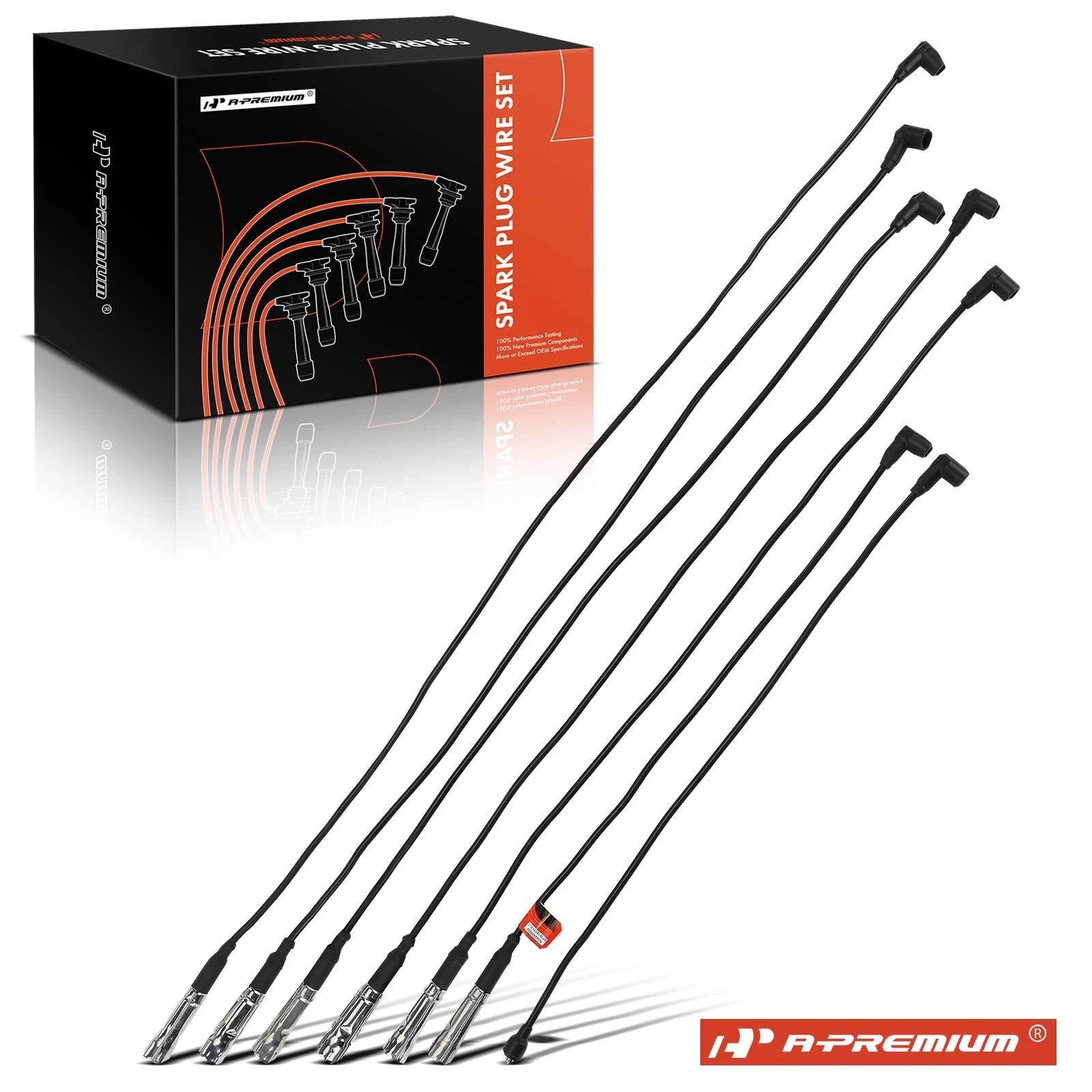 7x Spark Plug Wire Sets for Benz 280CE 280E 280SE (1980–1981)