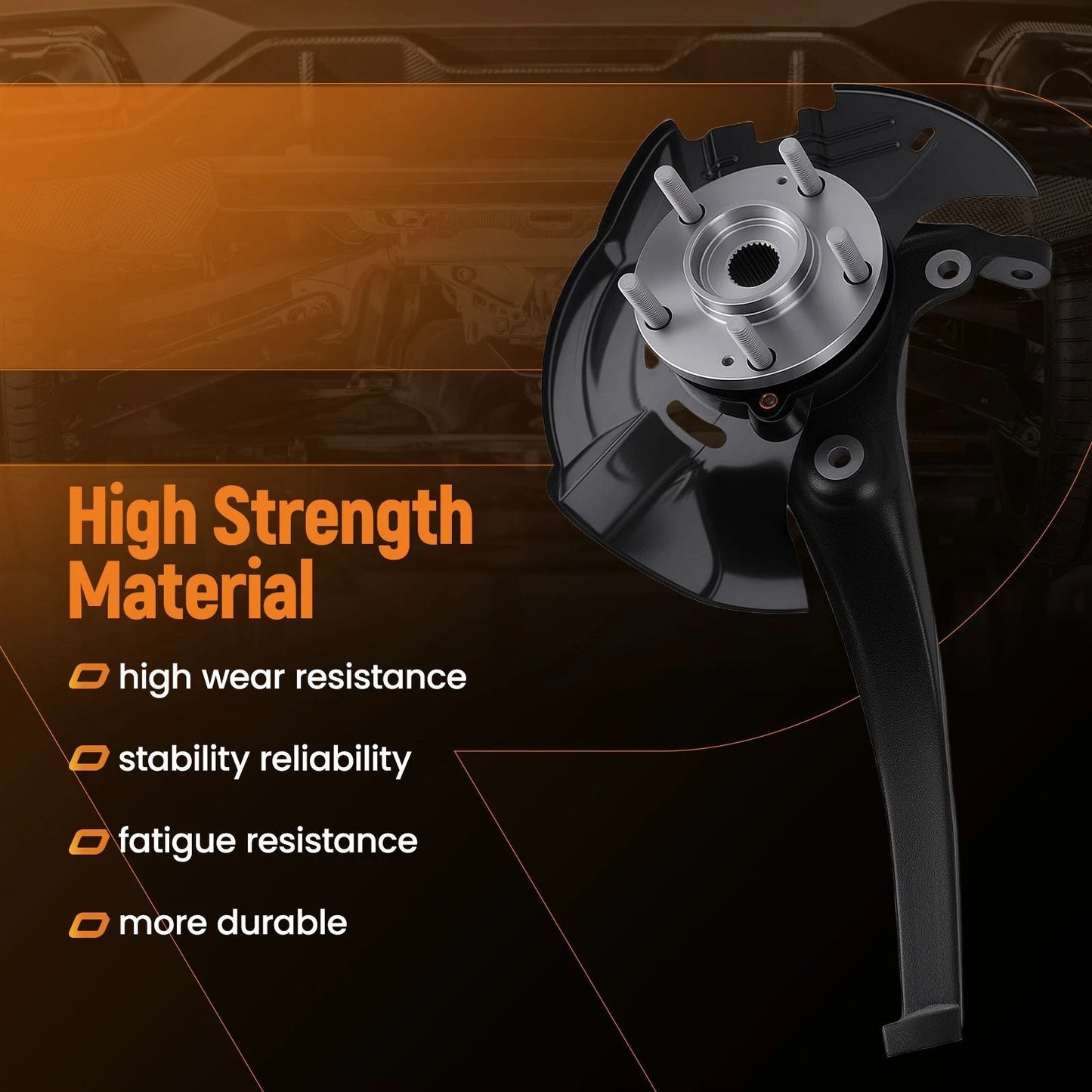Front Left Right Steering Knuckle Pair for Hyundai Sonata 2.4L (2006–2010)