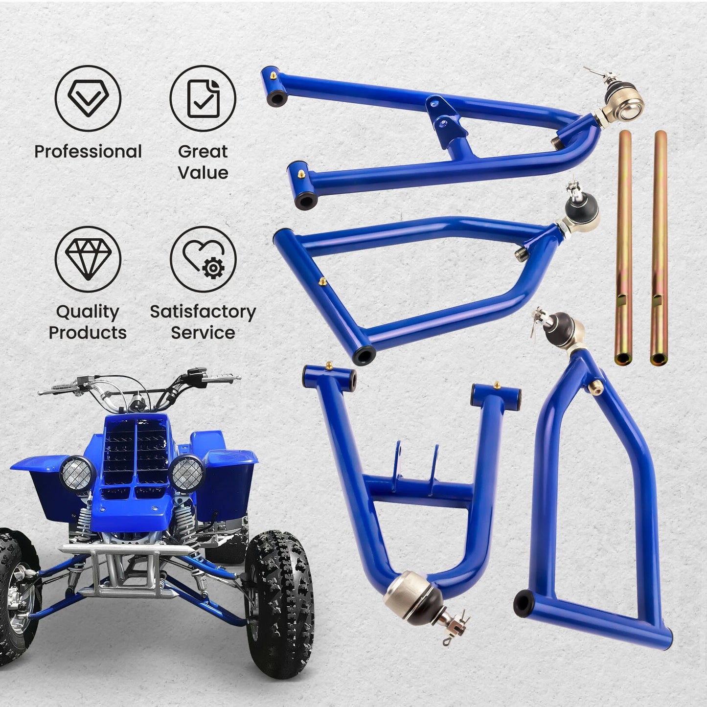 4x Adjustable A-Arm Kit for Yamaha Banshee 350 (1987–2006)