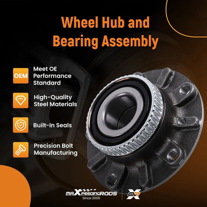Front Wheel Hub and Bearing Assembly for BMW Z4 2003–2008 06-2008 AWD
