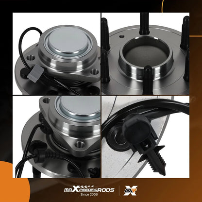 Front Wheel Hub & Bearing for GMC Sierra 1500 Yukon (2007–2014) 2WD ABS