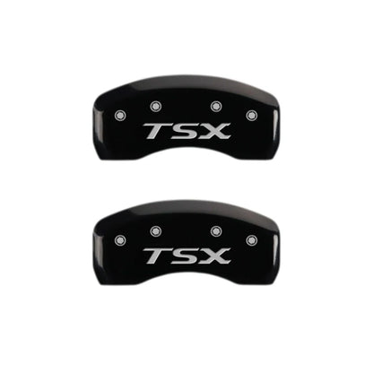 Caliper Covers Gloss Black Set of 4 for 2004–2008 Acura TSX by MGP