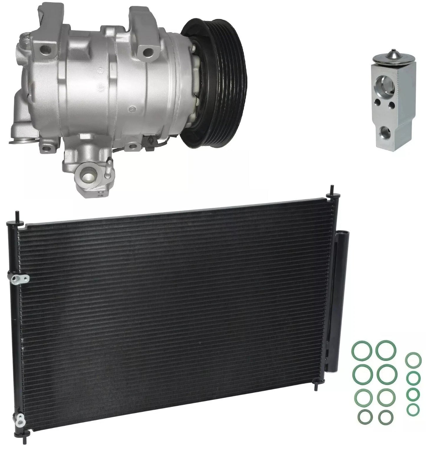 AC Compressor Kit With Condenser for Acura MDX 3.7L (2012–2013)