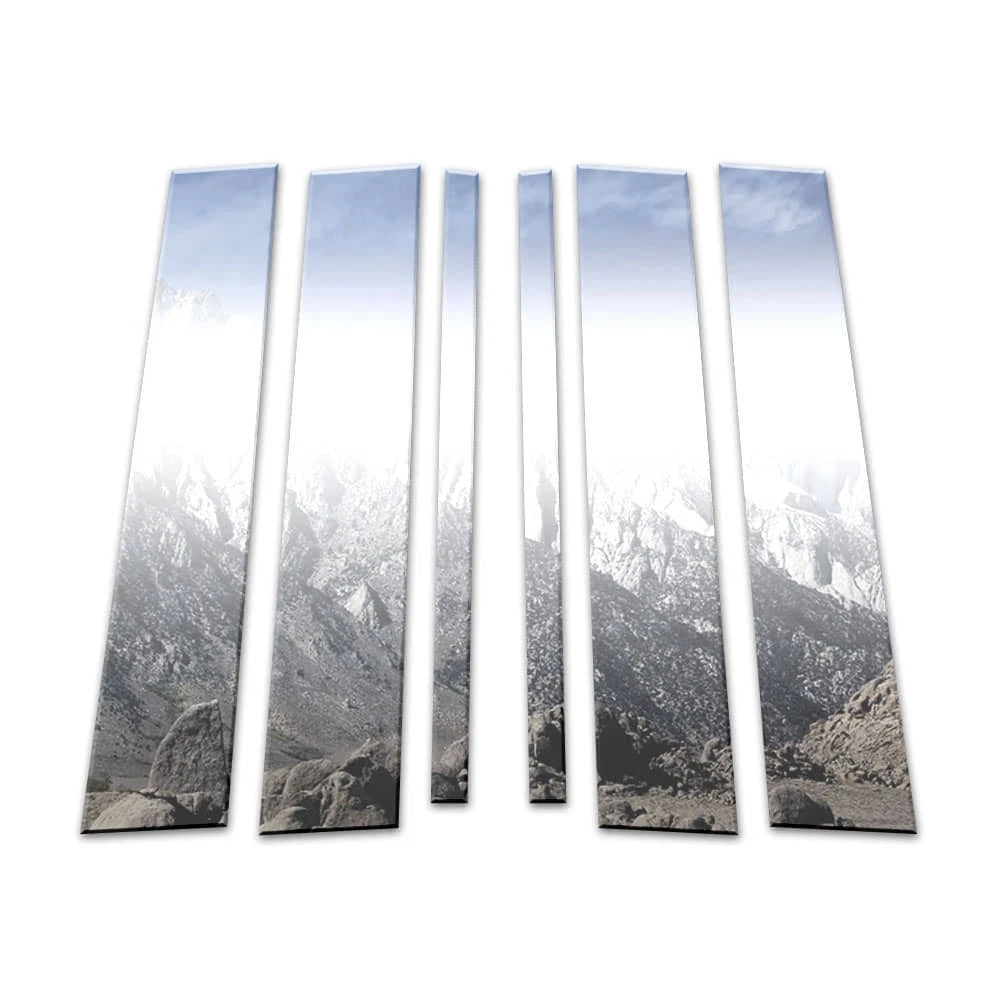 6Pc Chrome Pillar Post Covers for Jeep Compass (2007–2016)