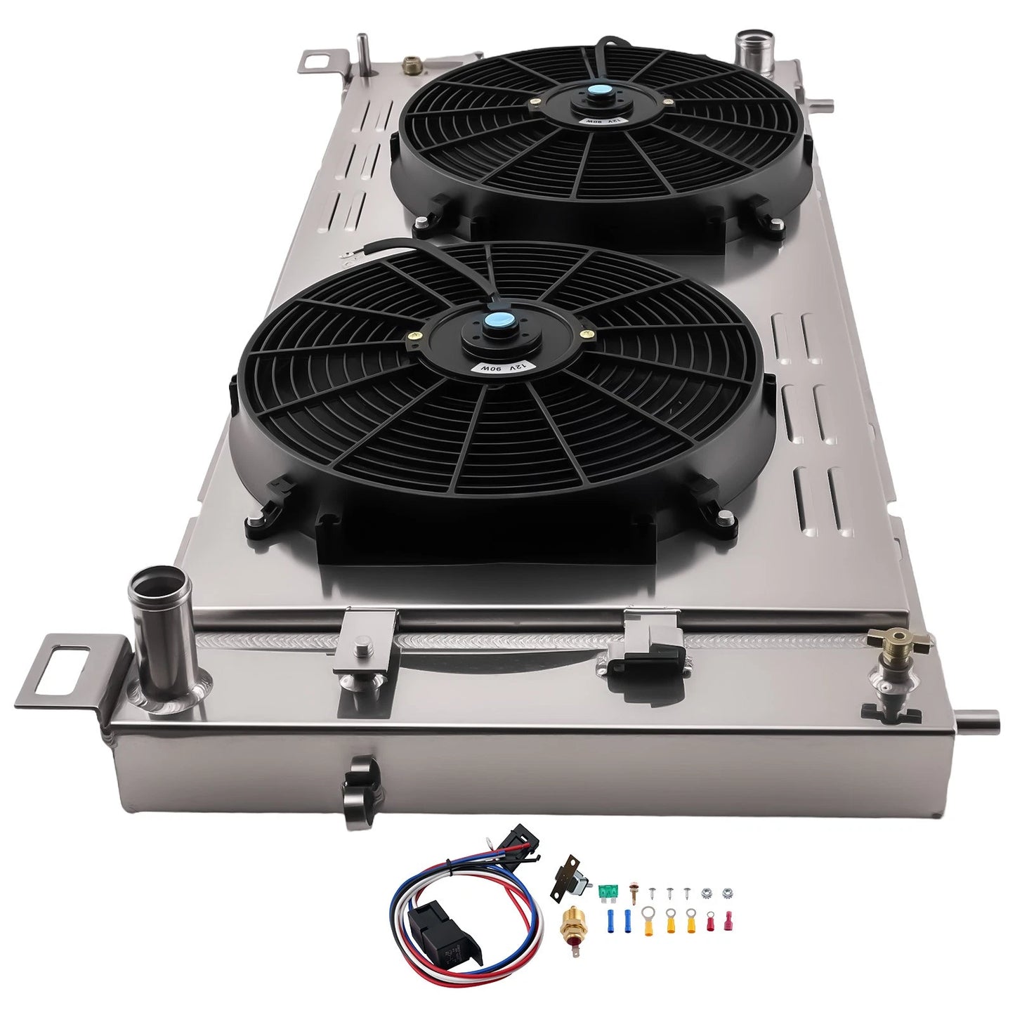 Aluminum 3-Row Radiator with Fan Shroud for Cadillac Escalade (2002–2011)