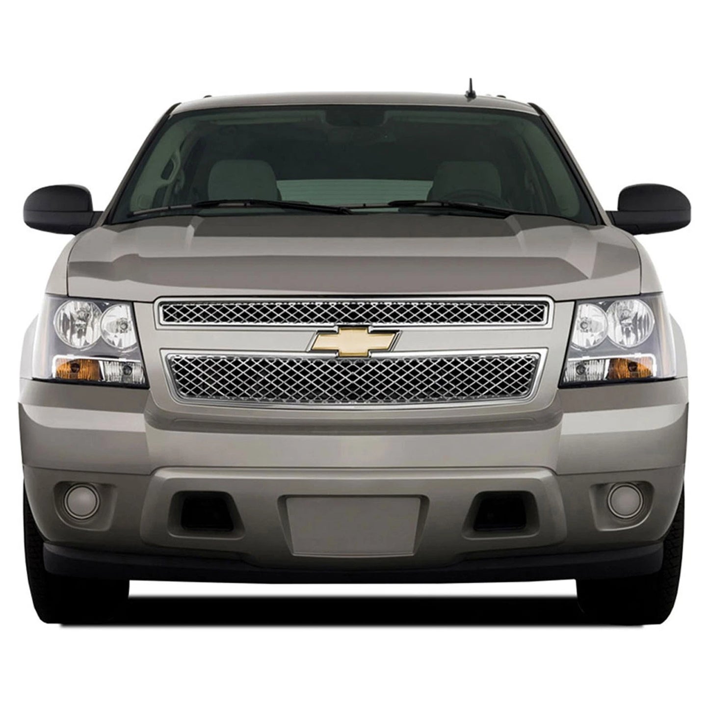 Chrome Mesh Grille Overlay 2 Piece for 2007–2013 Chevy Suburban LS LT
