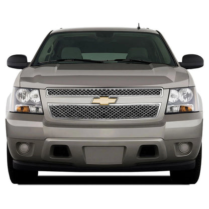 Chrome Mesh Grille Overlay 2 Piece for 2007–2013 Chevy Suburban LS LT