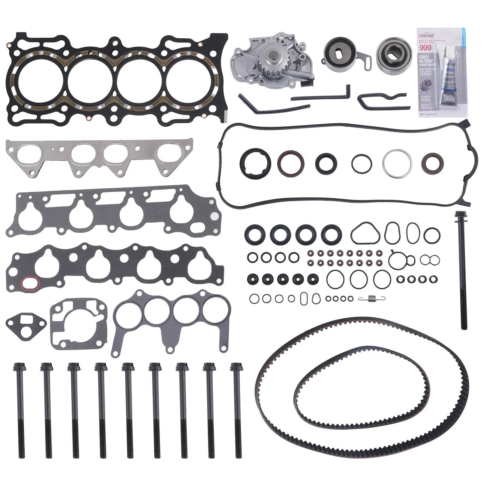 Head Gasket Set Timing Belt Kit Water Pump for Honda Accord 1998–2002 (F23A1)