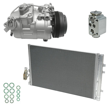 AC Compressor Kit with Condenser Replacement for BMW X3 2.0L 2.3L (2016–2019)