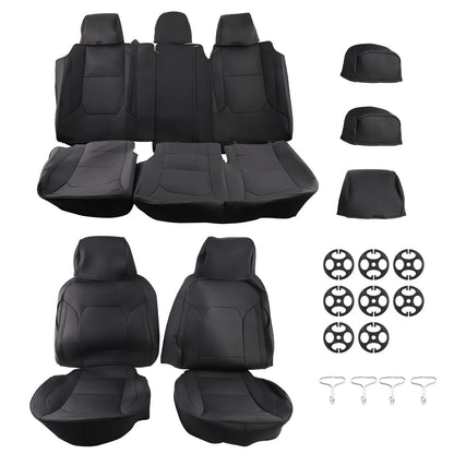 Full Set Leather Waterproof Truck Seat Covers for Ford F-150 (2015–2024)