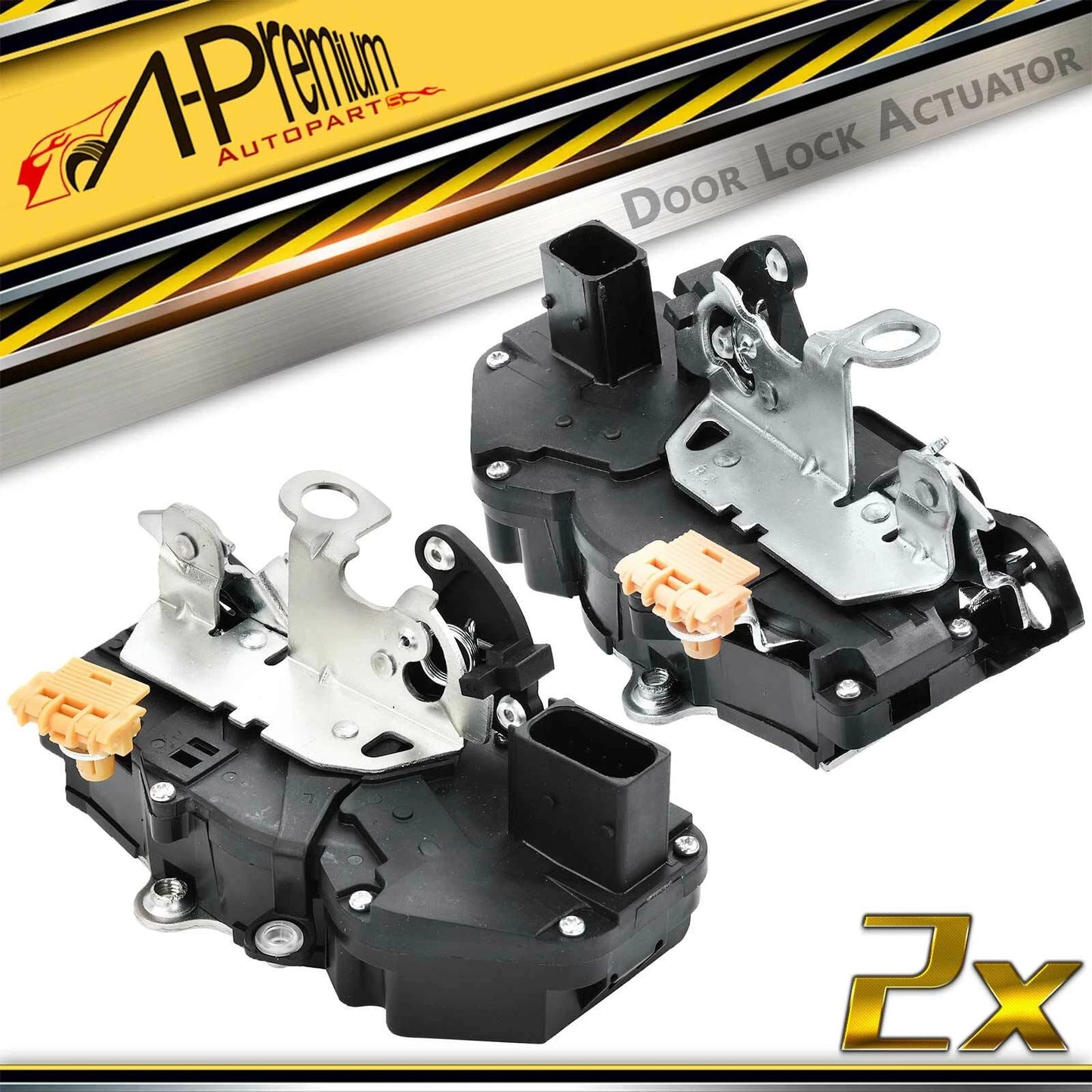 2X Front Door Lock Actuator for Chevrolet Silverado 1500 (2010–2014)