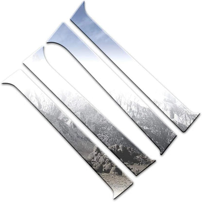 Luxury Chrome Pillar Post Trim 4pc for Jeep Liberty (2008–2012)