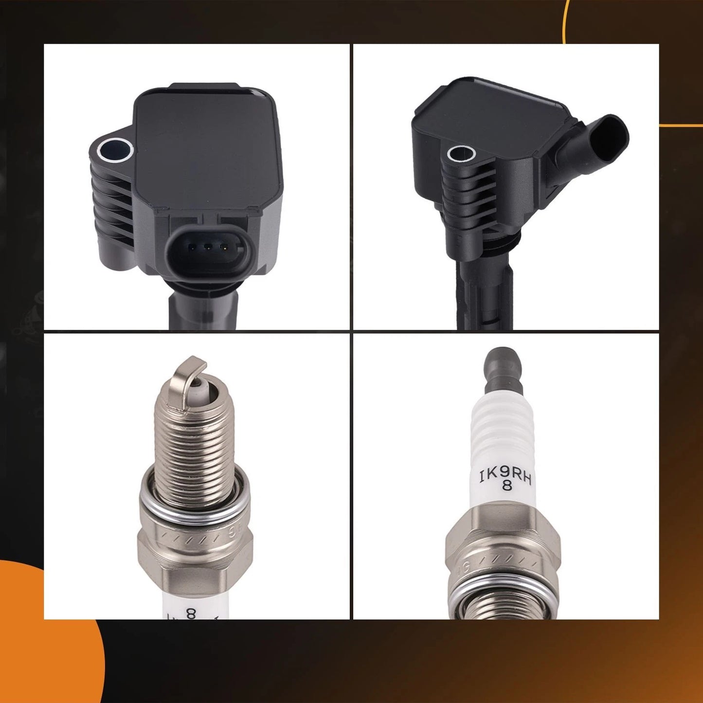 Ignition Coils and Spark Plugs Set for Dodge Dart 2013–2016 1.4L L4